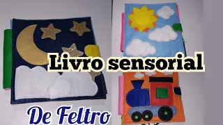 Muitas páginas de meu livro sensorial. #livrosensorial #feltro