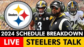 Steelers Talk LIVE: 2024 Schedule Breakdown & Record Prediction + Steelers 2024 Trade Candidates