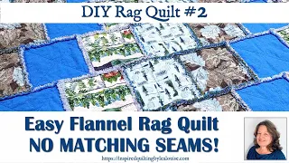 DIY Rag Quilt #2: How to Make an Easy Flannel Rag Quilt Tutorial - Lea Louise Quilts