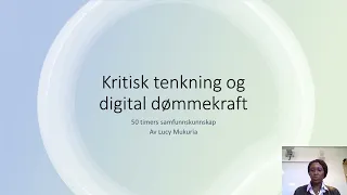 Kritisk tenkning og digital dømmekraft