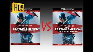 ▶ Comparison of Captain America The Winter Soldier 4K HDR10 (2K DI) vs REMASTERED Blu-Ray Edition