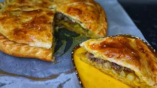 Быстрый и вкусный пирог. Мясной пирог. Minced beef pie