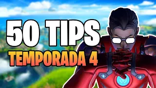 50 CONSEJOS para MEJORAR en la TEMPORADA 4 de FORTNITE