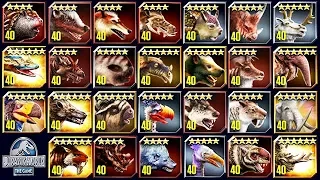 ALL MAX LEVEL 40 CENOZOICS (JURASSIC WORLD)