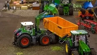 R/C John Deere & Fendt in Action! Amazing RC Tractors at work. Awesome Farmland! SIKU 1:32 models.