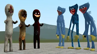 SCP-173s VS HUGGY WUGGYS!! Garry's Mod [Poppy Playtime vs SCP Foundation]