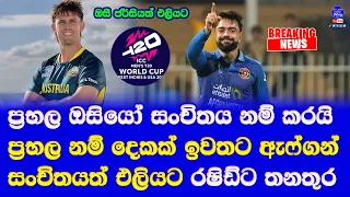 Australia & Afghanistan name their T20 World cup 2024 final Squads| Aussi big name out Rashid led