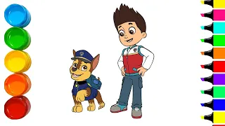 Paw Patrol drawing | how to draw paw patrol Ryder