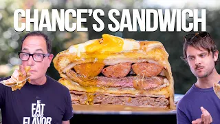 AN EPIC SANDWICH TO HONOR CHANCE AND HIS BIG NEWS - THE FRANCESINHA! | SAM THE COOKING GUY