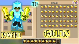 POWER OF 999+ GOLDS In Bed Wars | Blockman Go Gameplay (Android , iOS)