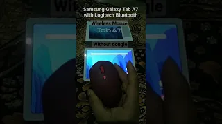 Samsung Galaxy Tab A7 with wireless Bluetooth Mouse without Dongle