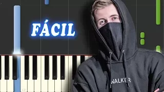 Faded - Alan Walker - FACIL - Piano Tutorial