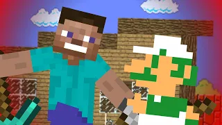 Minecraft Steve VS Luigi | Mario Animation