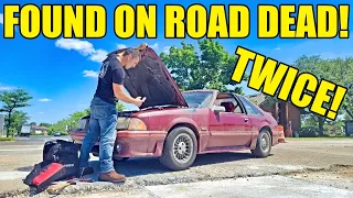 Driving The Abandoned Mustang GT Was A DISASTER! Fixing It Stranded On The Road With NO CELLPHONES!