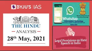 'The Hindu' Analysis for 28th May, 2021. (Current Affairs for UPSC/IAS)