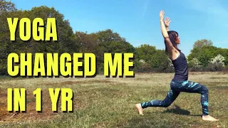 YOGA BENEFITS AND MY YOGA JOURNEY // After one year of practicing yoga at home