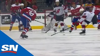 Capitals' Nicklas Backstrom Redirects Great John Carlson Pass For Nice Goal