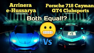 Asphalt 8 Arrinera e-Hussarya Vs Porsche 718 Cayman GT4 Clubsports Comparison, After Update 49