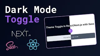 How to Implement Dark Mode in React/Next.js Using Sass