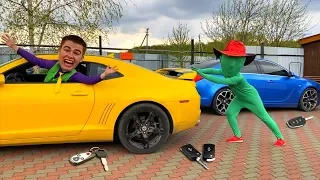 Mr. Joe found Camaro without Car Keys VS Strongman Green Man on Hover Great Wall VS Opel 13+