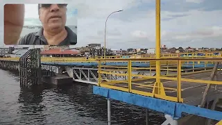 Porto de Coari no Amazonas com o rio cheio!