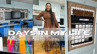 DAYS IN MY LIFE VLOG || Setting Up My Classroom || 1st Day Of School