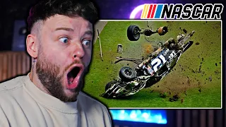 IRISH MAN REACTING TO THE WILDEST NASCAR FLIPS EVER..