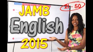 JAMB CBT English 2015 Past Questions 21 - 50