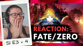 Fate/Zero Season 1 Episodes 3 & 4 Reactions [CC] | 'First Blood'