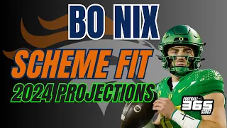 Bo Nix Denver Broncos Scheme Fit & 2024 Projections | NFL Draft Analysis