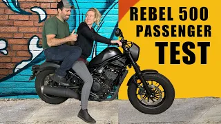 Honda Rebel 500 Passenger Test