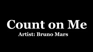 Count On Me - Bruno Mars (Acoustic Karaoke)