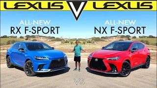 SIBLING SHOWDOWN! -- 2023 Lexus RX 350 vs. 2024 Lexus NX 350: Comparison