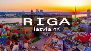 Beauty of Riga Capital & Largest City of Latvia - 4K Cinematic Relaxation Film with Soothing Music