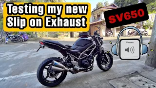 First Ride Impression with my New Slip On Dual Muffler Termignoni|Akrapovic|SCProject for SV650