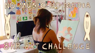 making art with no distractions 👩‍🎨 an artist detox!