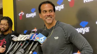 Erik Spoelstra on Miami Heat facing the Boston Celtics in the ECF