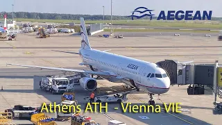 4K TRIP REPORT 2021- AEGEAN AIRLINES A3860  - Athens ATH to Vienna VIE. Economy class