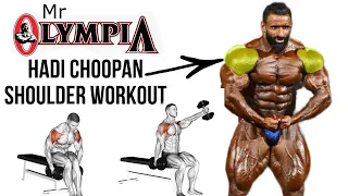 mr Olympia hadi choopan shoulder workout | fit factory