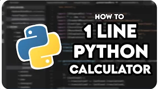 How to make One Line calculator in Python | Very Easy