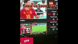 SPAIN VS COSTA RICA || FIFA WORLD CUP QATAR 2022 #trending trending #fifa22 #fifa #shorts  #viral