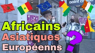 🛑 AFRICAIN ASIATIQUE OU EUROPÉEN ? 😋😌[MICRO TROTTOIR]