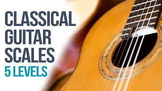 Classical Guitar Scales (5 Levels) + PDF