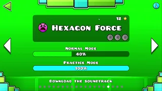 Beating the level Hexagon Force in practice mode