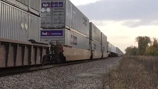 Hybrid K5HLA!!! BNSF 7964 East at Murphy Road, in Wilmington, Illinois