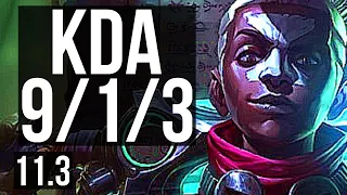 EKKO vs YONE (MID) | 9/1/3, 2.1M mastery, 900+ games, Legendary | KR Diamond | v11.3