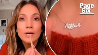 Jennifer Lopez adds another Ben Affleck-themed necklace to her collection in Valentine’s Day video