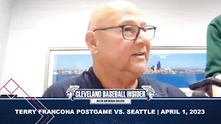 Cleveland Guardians: Terry Francona Postgame Vs. Seattle April 1, 2023