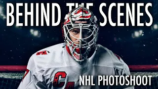 NHL Photoshoot Behind the Scenes | Canon EOS R5 | Profoto Lighting