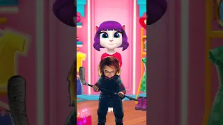 Chucky ❤️ Makeover My Talking Angela 2 💥❤️ #shorts #gaming #talkingangela #chucky